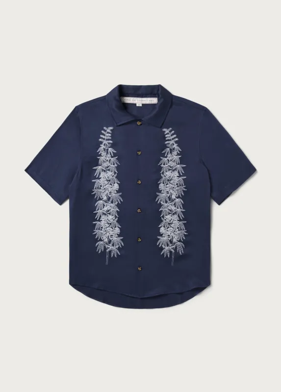 Stalks Camp Shirt | Navy made by One Of These Days