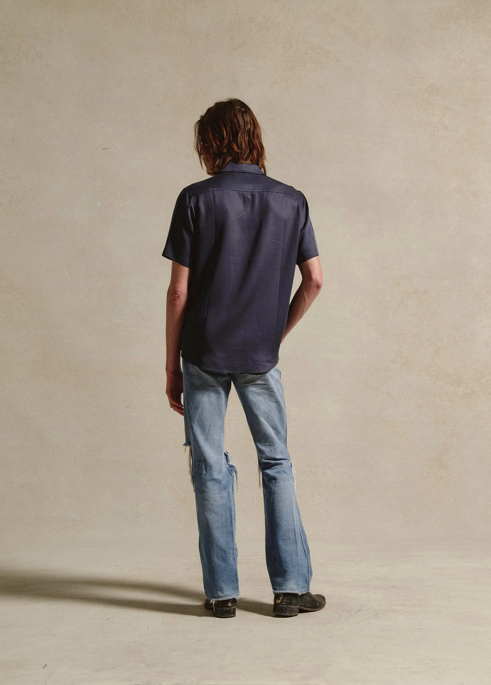 Stalks Camp Shirt | Navy sold by One Of These Days product image thumbnail 4
