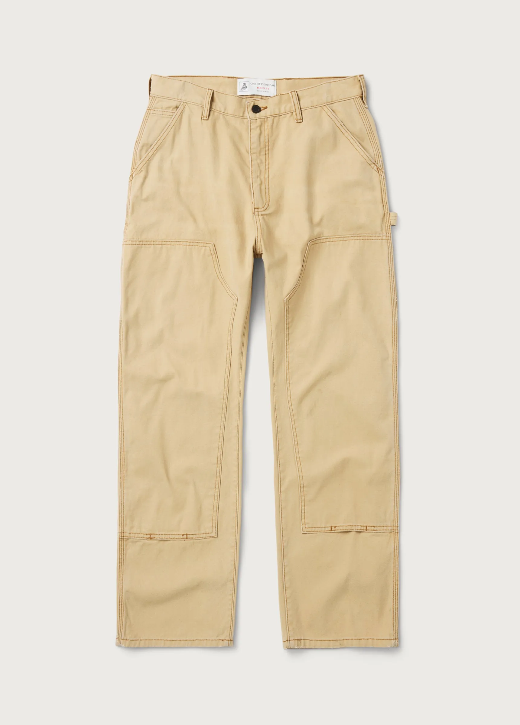 Canvas Double Knee Work Pant | Tan sold by One Of These Days