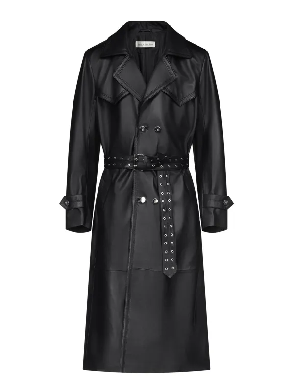 Amanda Trench Coat in Leather sold by Ludovic de Saint Sernin