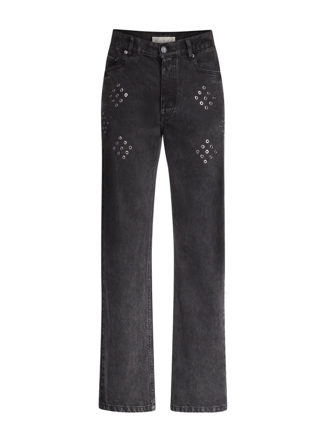 Diamond Eyelet Jeans in Denim sold by Ludovic de Saint Sernin