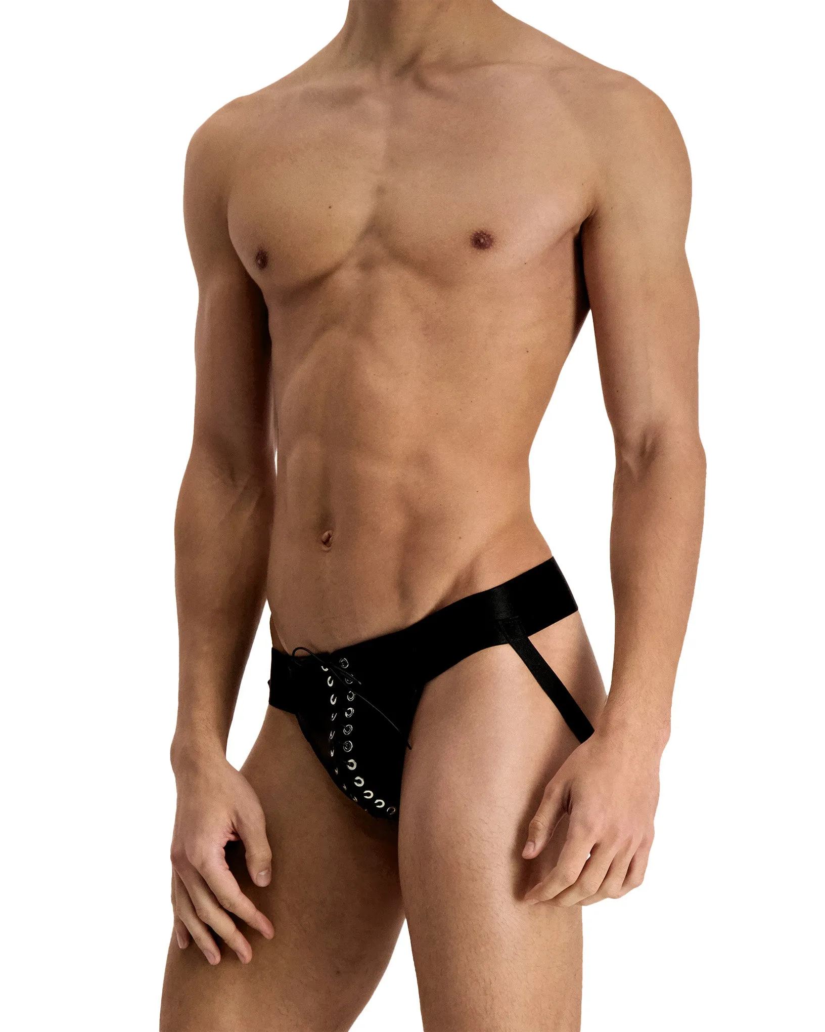 Black Leather Jockstrap sold by Ludovic de Saint Sernin