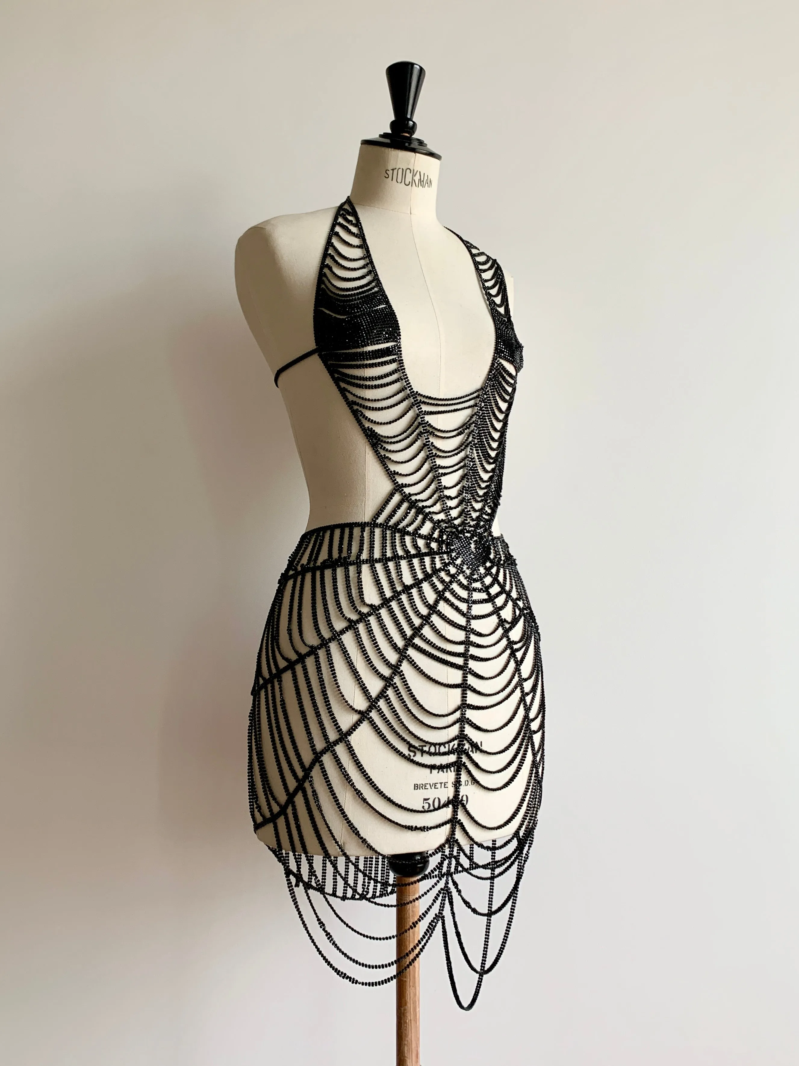 Heart Web Dress in Crystal Mesh sold by Ludovic de Saint Sernin