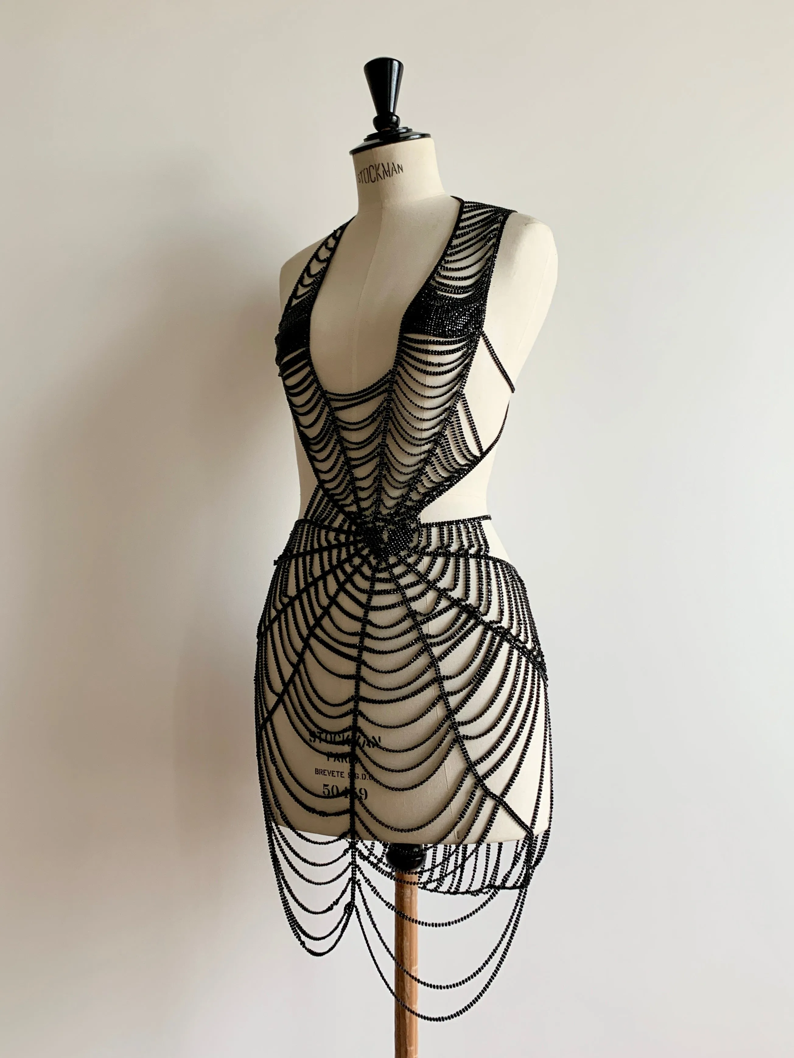 Heart Web Dress in Crystal Mesh sold by Ludovic de Saint Sernin product image thumbnail 2