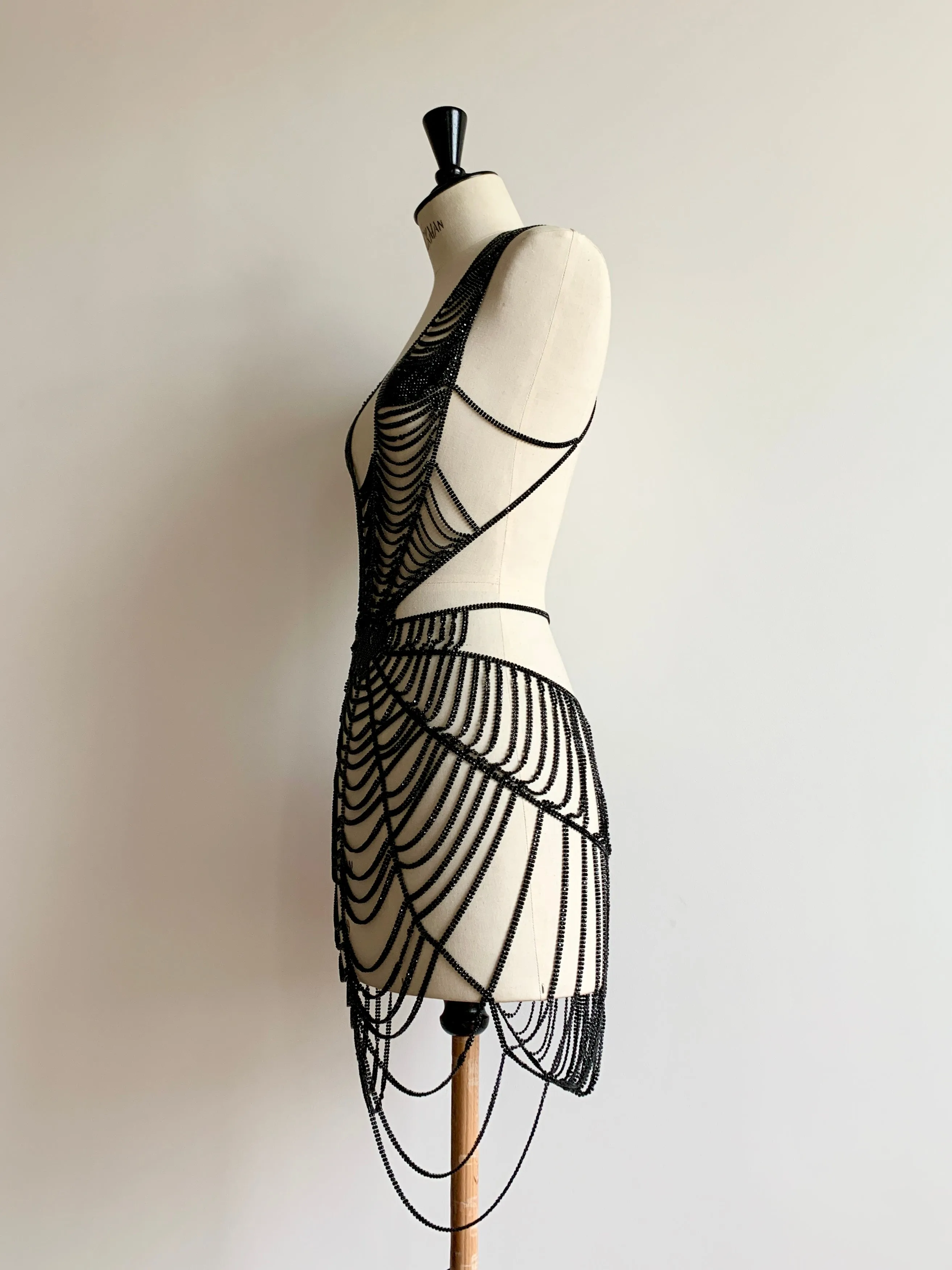 Heart Web Dress in Crystal Mesh sold by Ludovic de Saint Sernin product image thumbnail 3