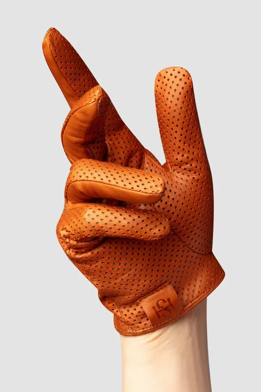 Statement Perforated Cognac - Men made by Handsome Stockholm