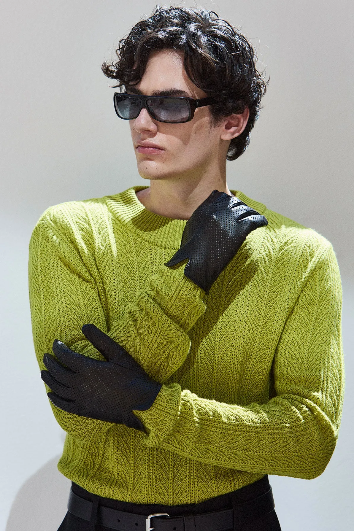 Statement Perforated Black - Men sold by Handsome Stockholm product image thumbnail 4