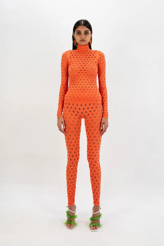 PERFORATED TURTLENECK made by Maisie Wilen
