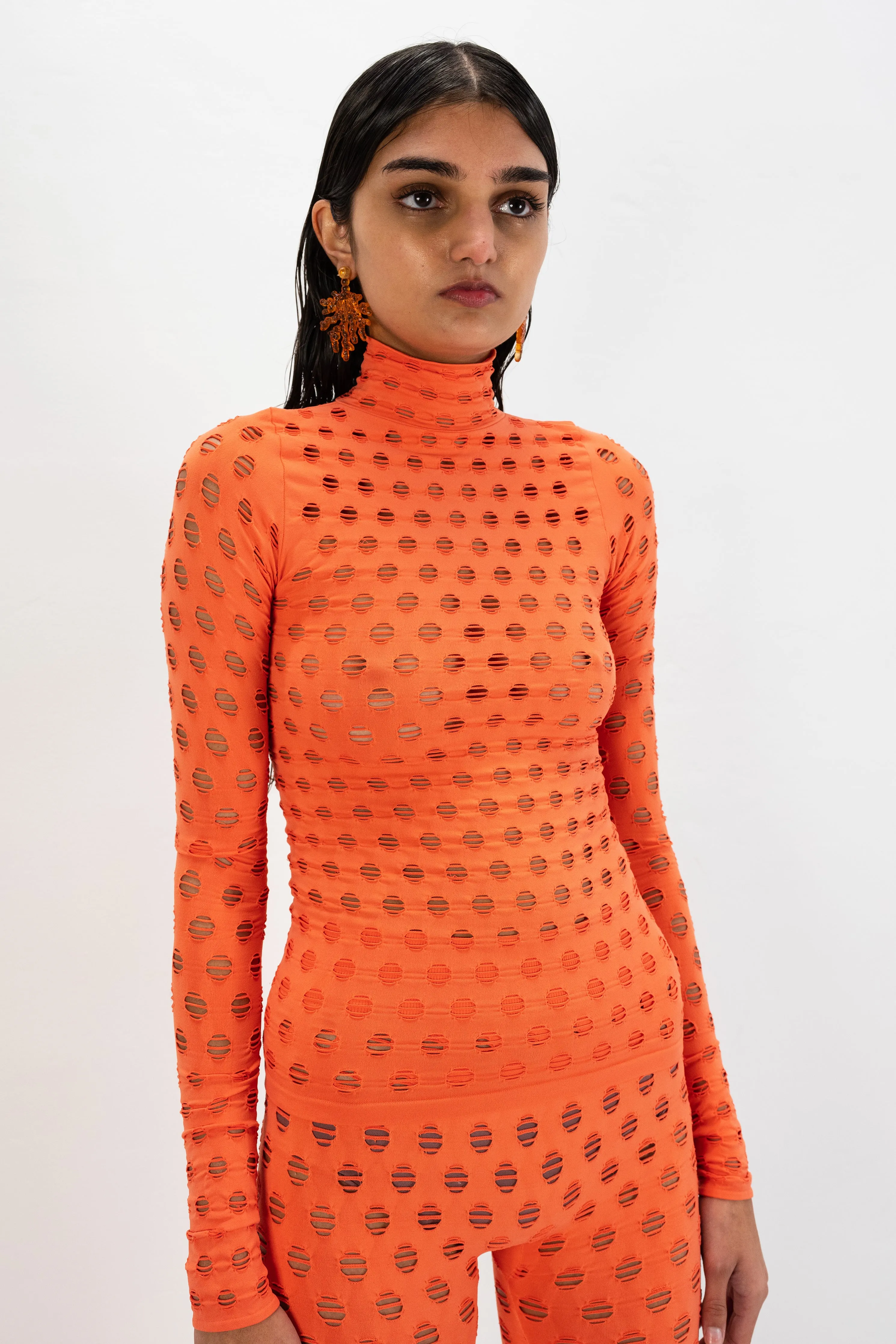 PERFORATED TURTLENECK sold by Maisie Wilen product image thumbnail 4