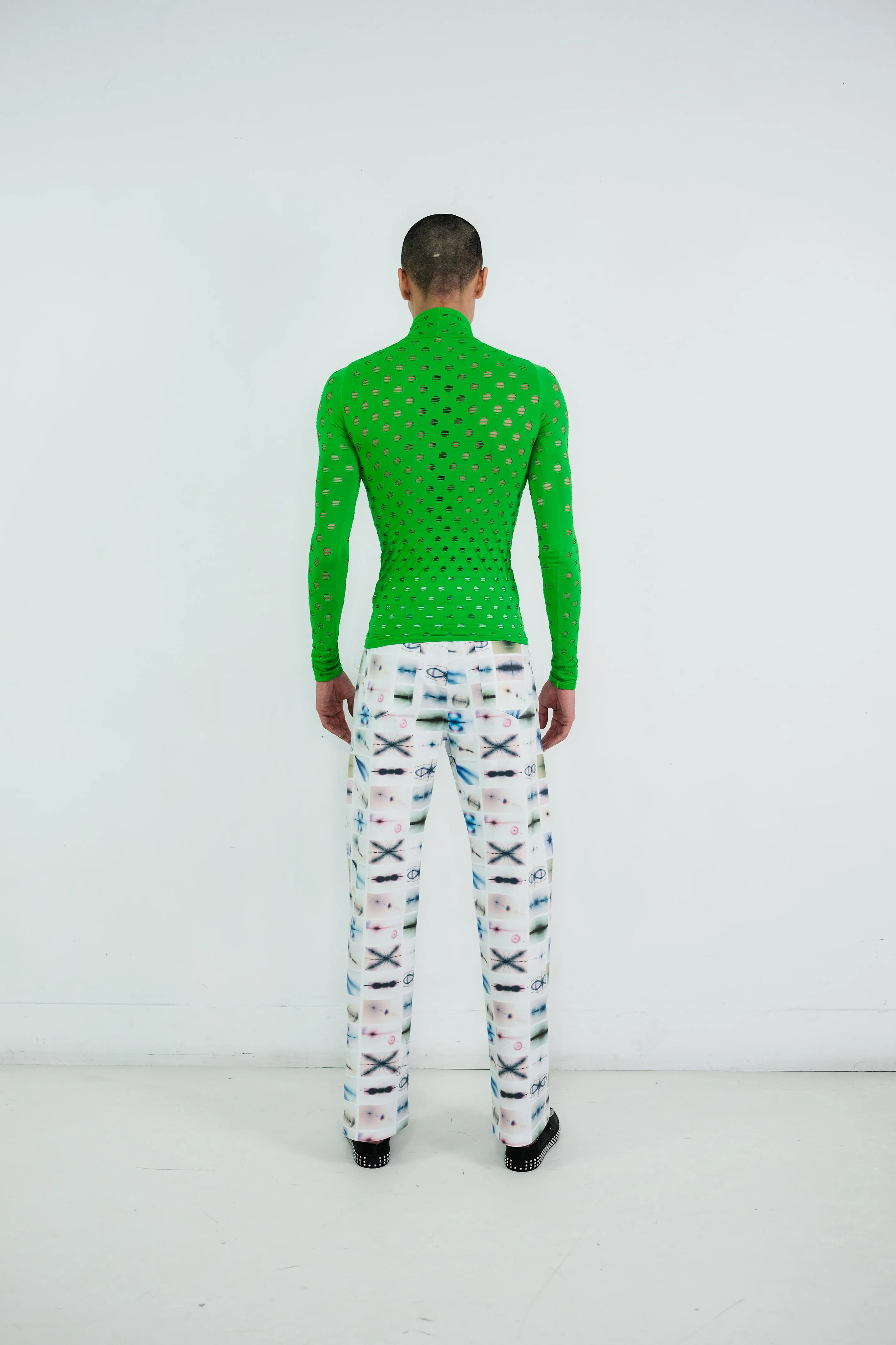 PERFORATED TURTLENECK sold by Maisie Wilen product image thumbnail 3