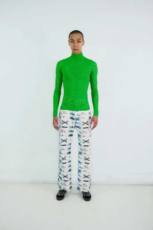 PERFORATED TURTLENECK made by Maisie Wilen