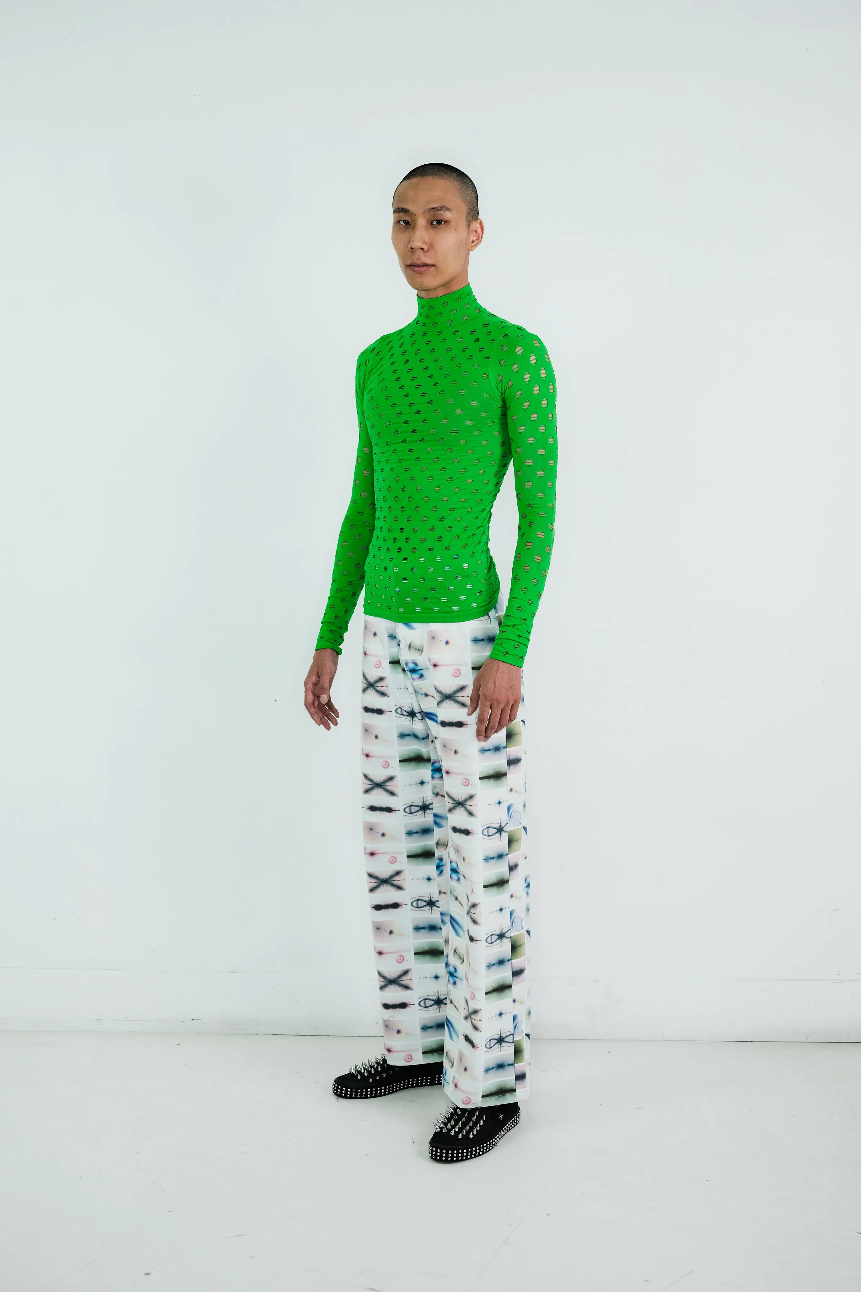 PERFORATED TURTLENECK sold by Maisie Wilen product image thumbnail 2