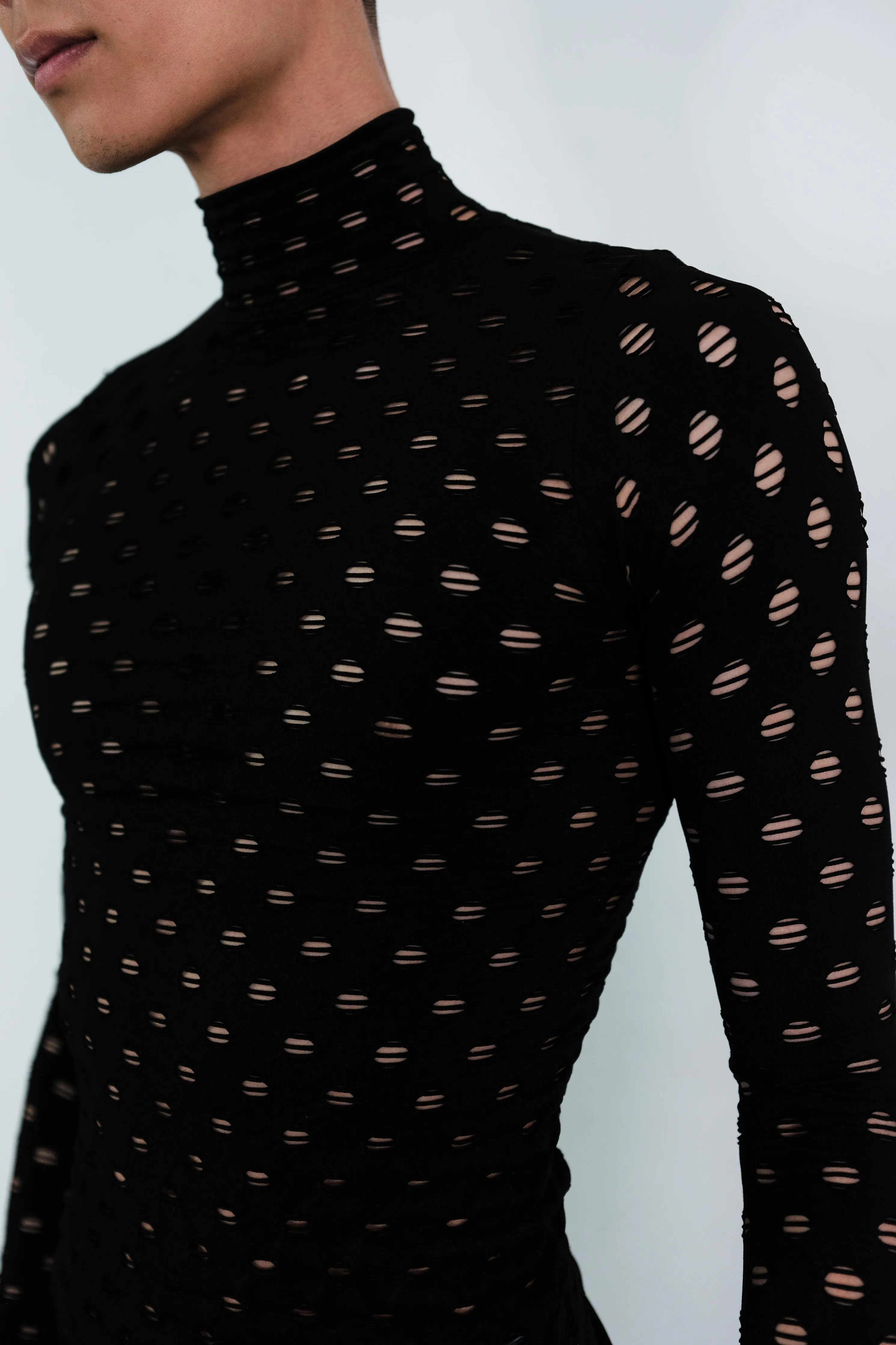 PERFORATED TURTLENECK sold by Maisie Wilen product image thumbnail 4