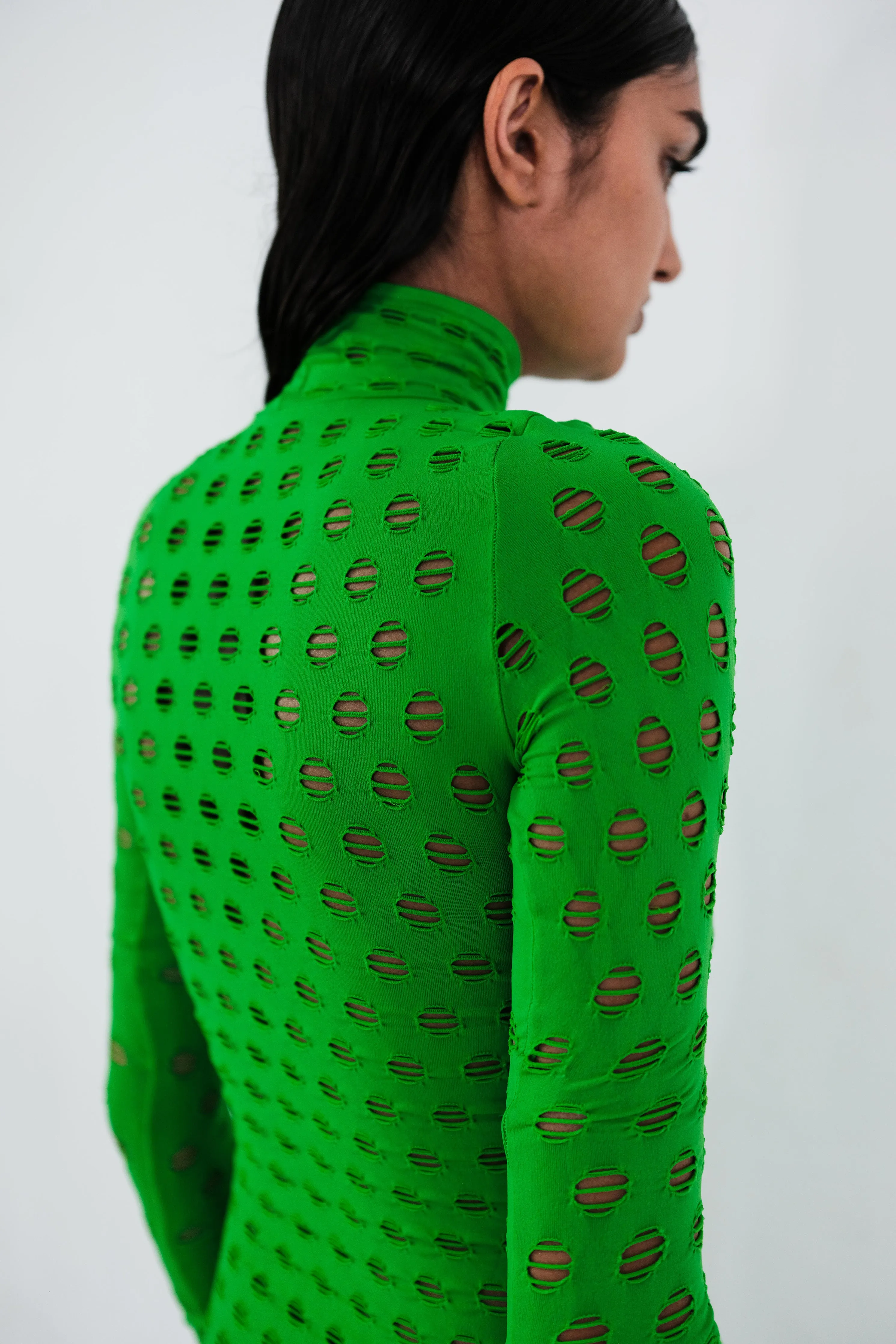 PERFORATED TURTLENECK sold by Maisie Wilen product image thumbnail 4