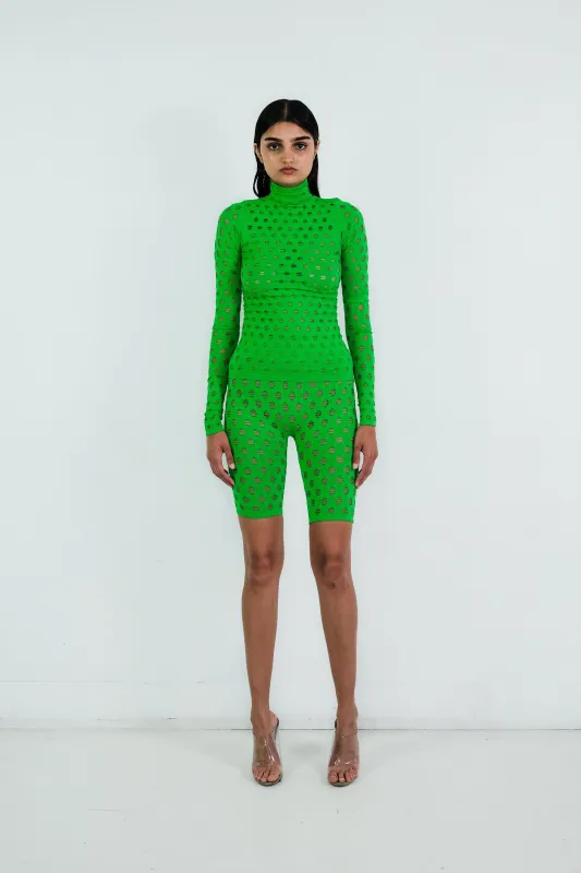 PERFORATED TURTLENECK made by Maisie Wilen