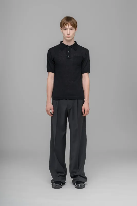 "SCHEDULED SEX" FLUFFY POLO made by 032c