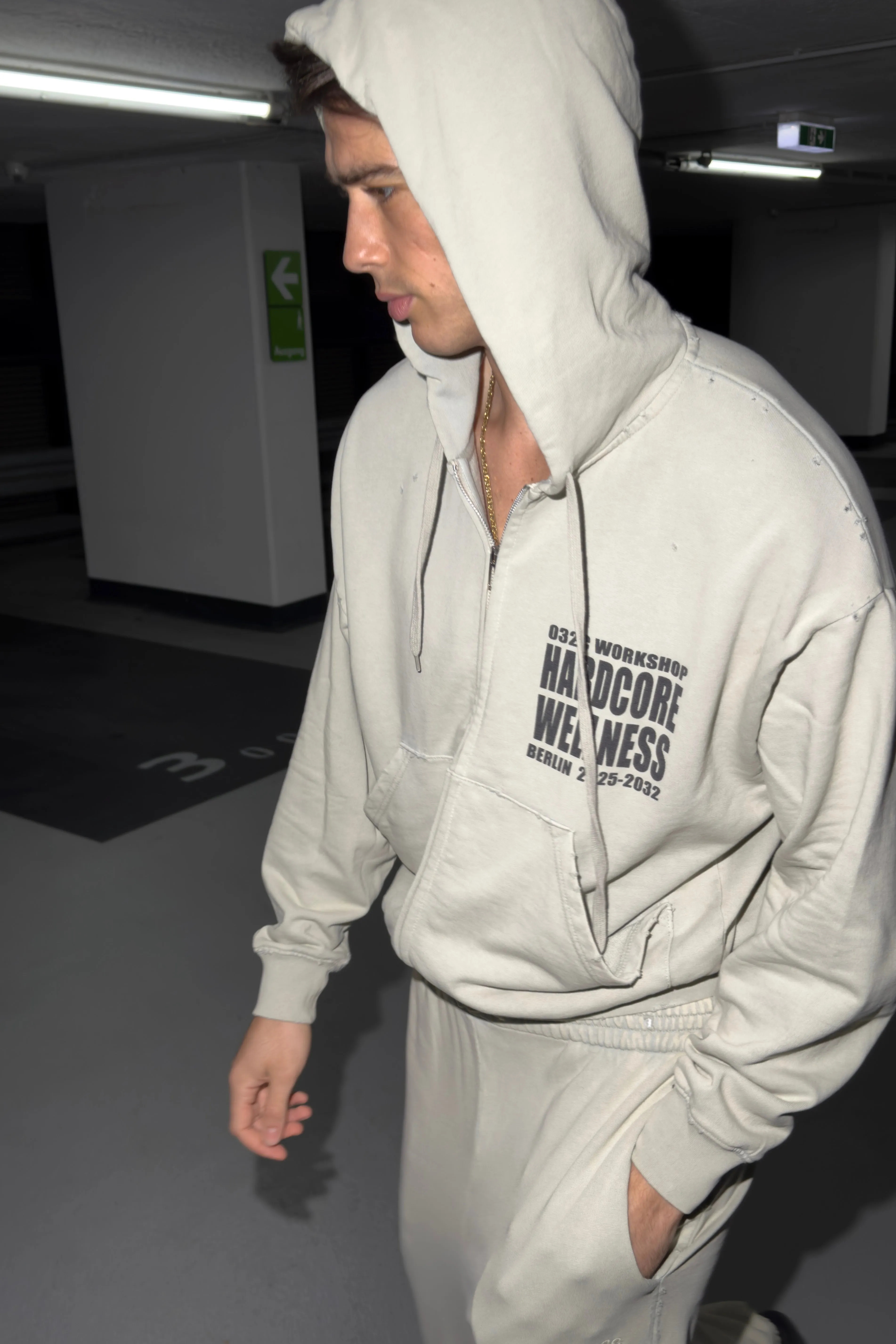 ZIP-UP "HARDCORE WELLNESS" sold by 032c product image thumbnail 3