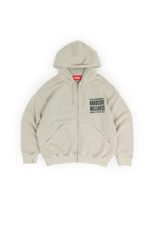 ZIP-UP "HARDCORE WELLNESS" made by 032c