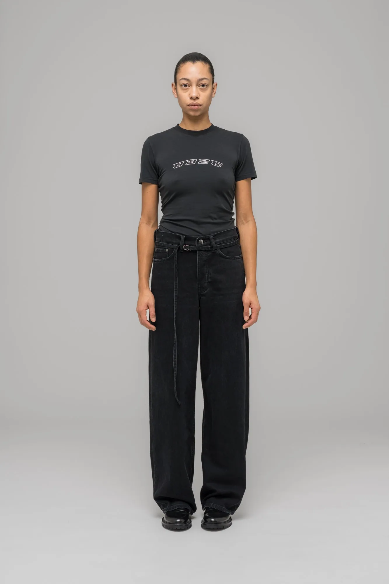 "DOWN TO EARTH" WIDE LEG JEAN sold by 032c