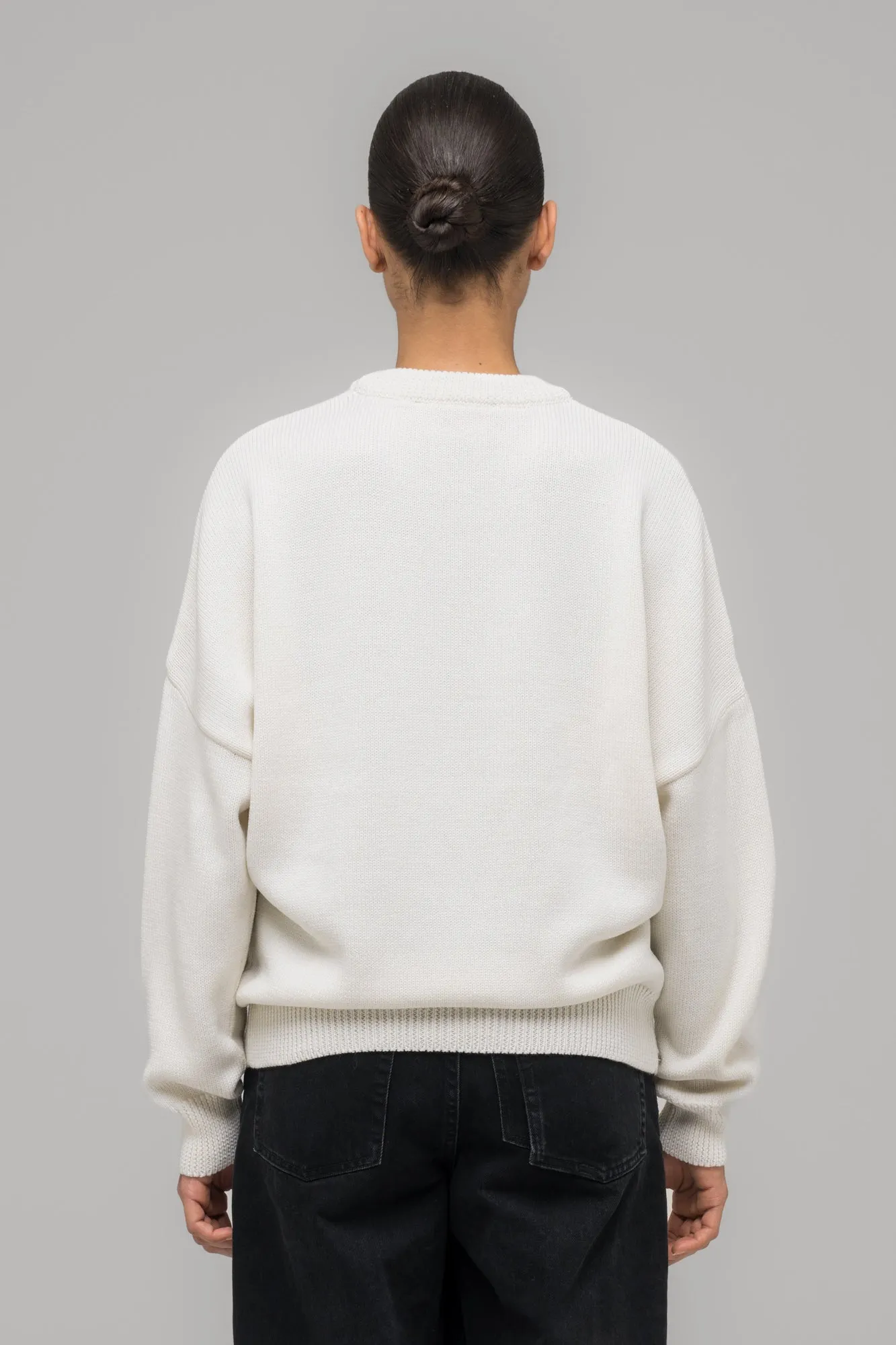 "SELFIE" SWEATER WHITE/BLACK sold by 032c product image thumbnail 5