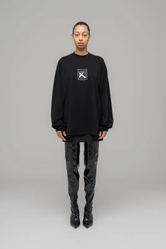 "FAINTING CROSS" OVERSIZED LONGSLEEVE made by 032c
