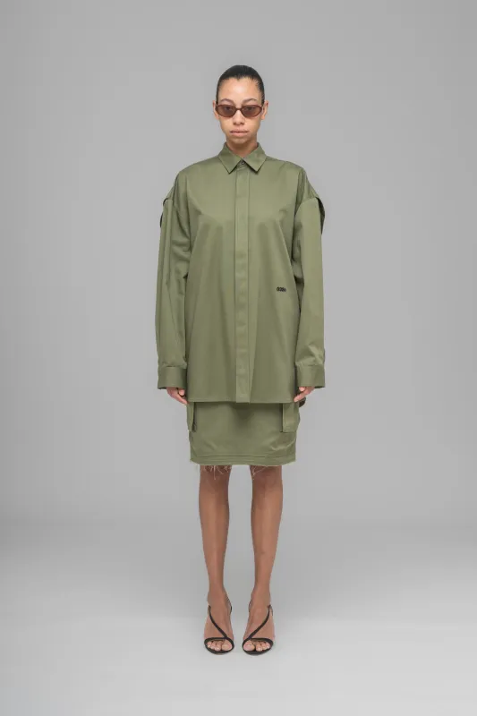 "STEAMING OPTIONAL" OVERSIZED SHIRT made by 032c