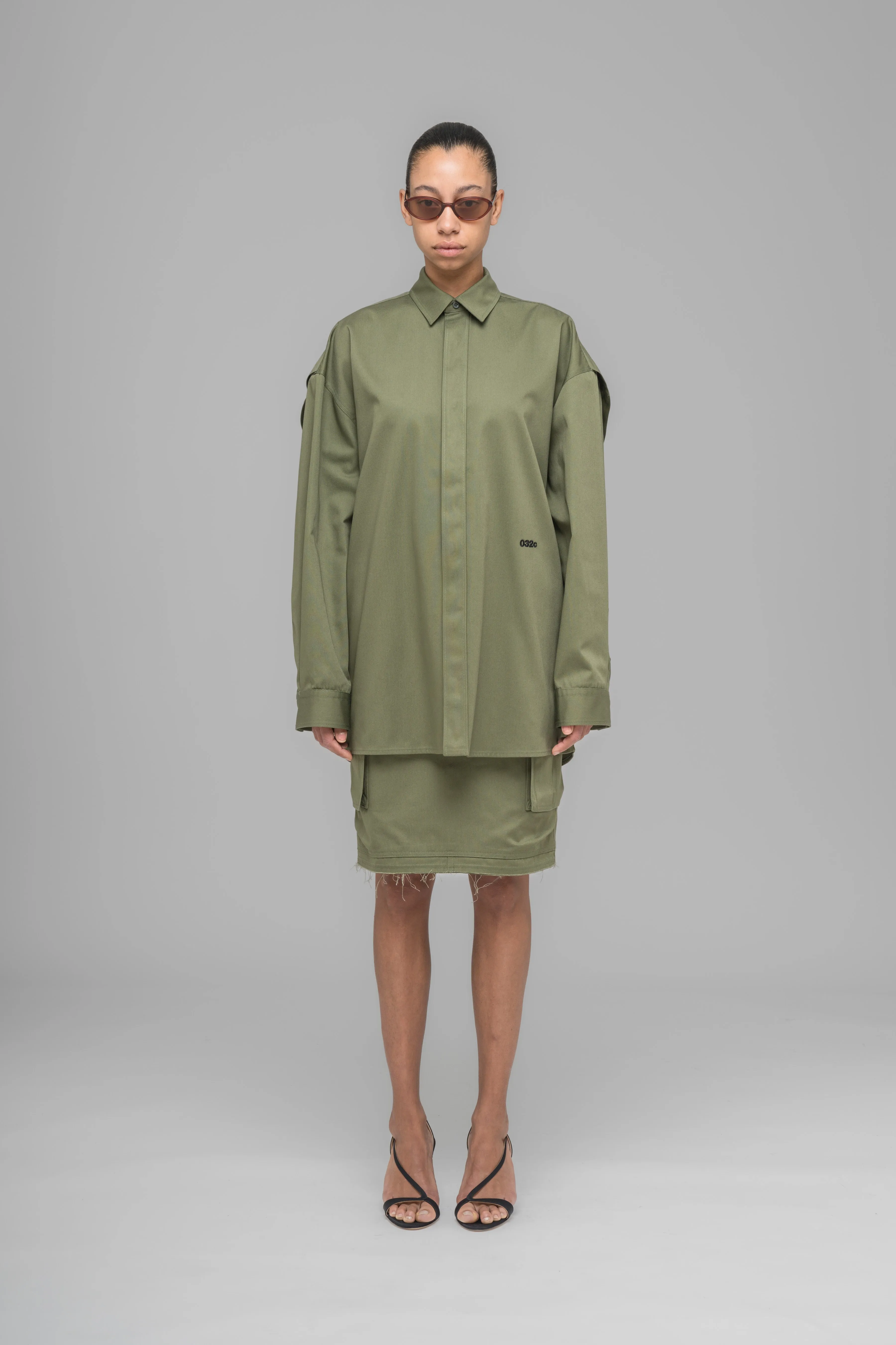 "STEAMING OPTIONAL" OVERSIZED SHIRT sold by 032c