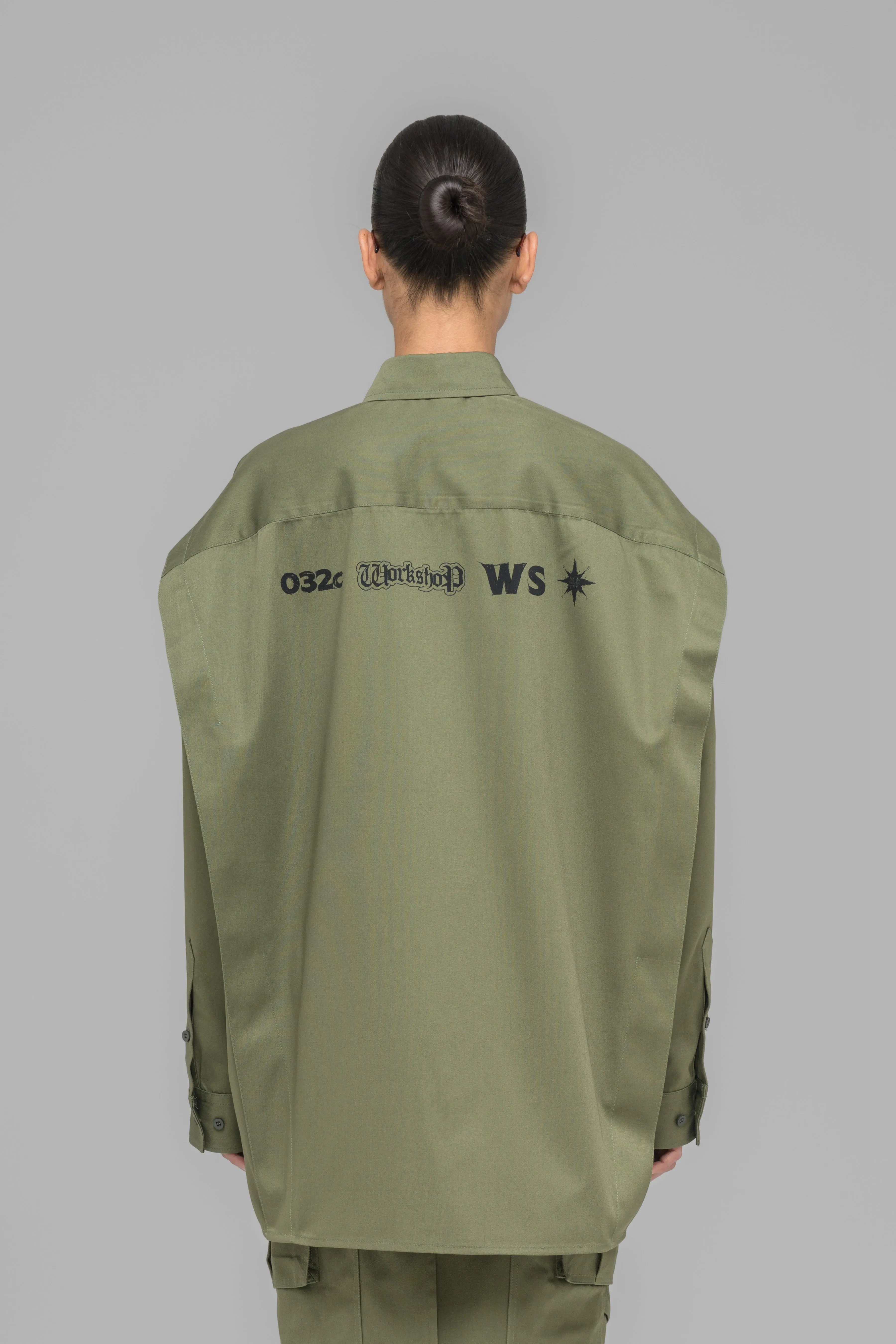 "STEAMING OPTIONAL" OVERSIZED SHIRT sold by 032c product image thumbnail 4