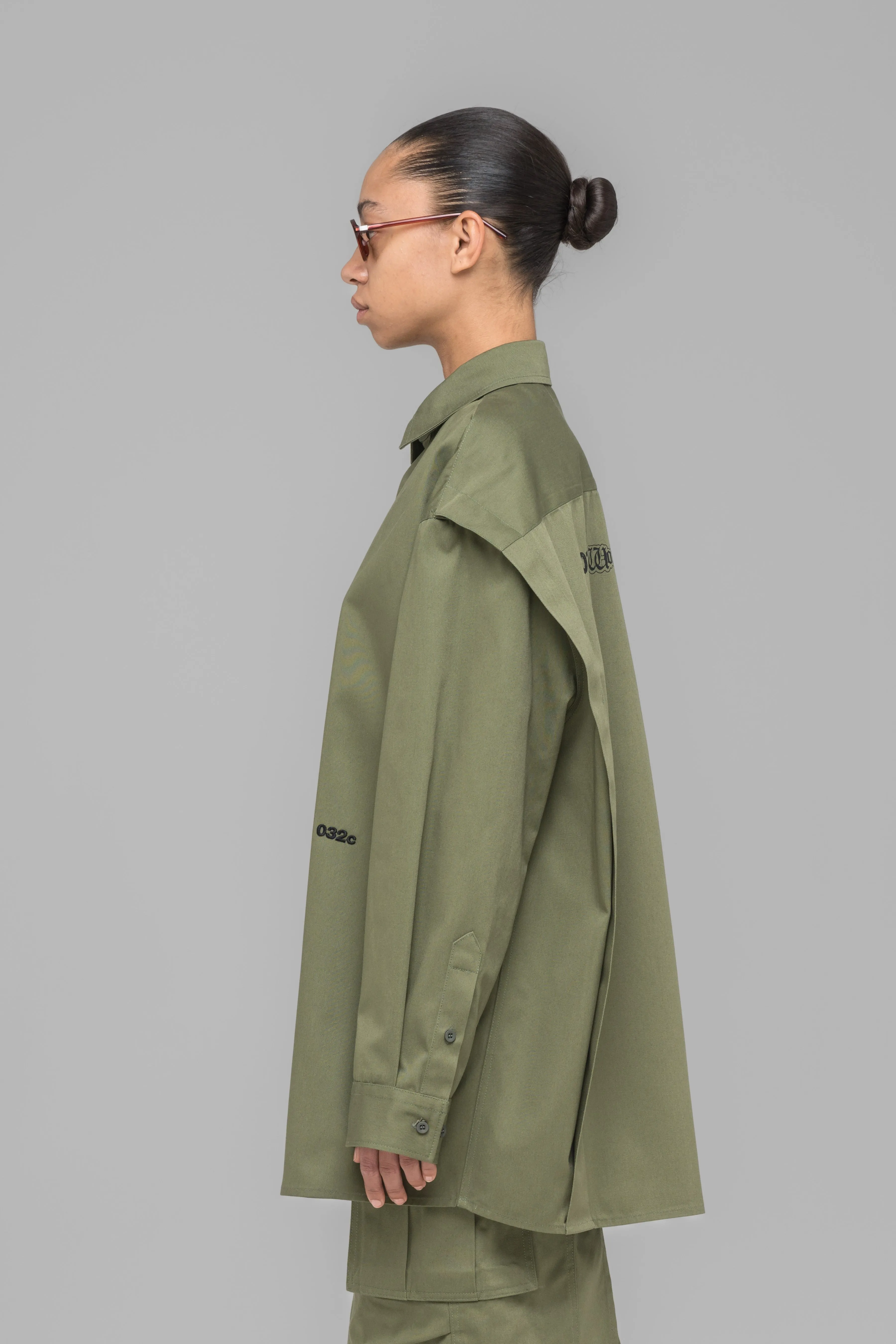 "STEAMING OPTIONAL" OVERSIZED SHIRT sold by 032c product image thumbnail 3