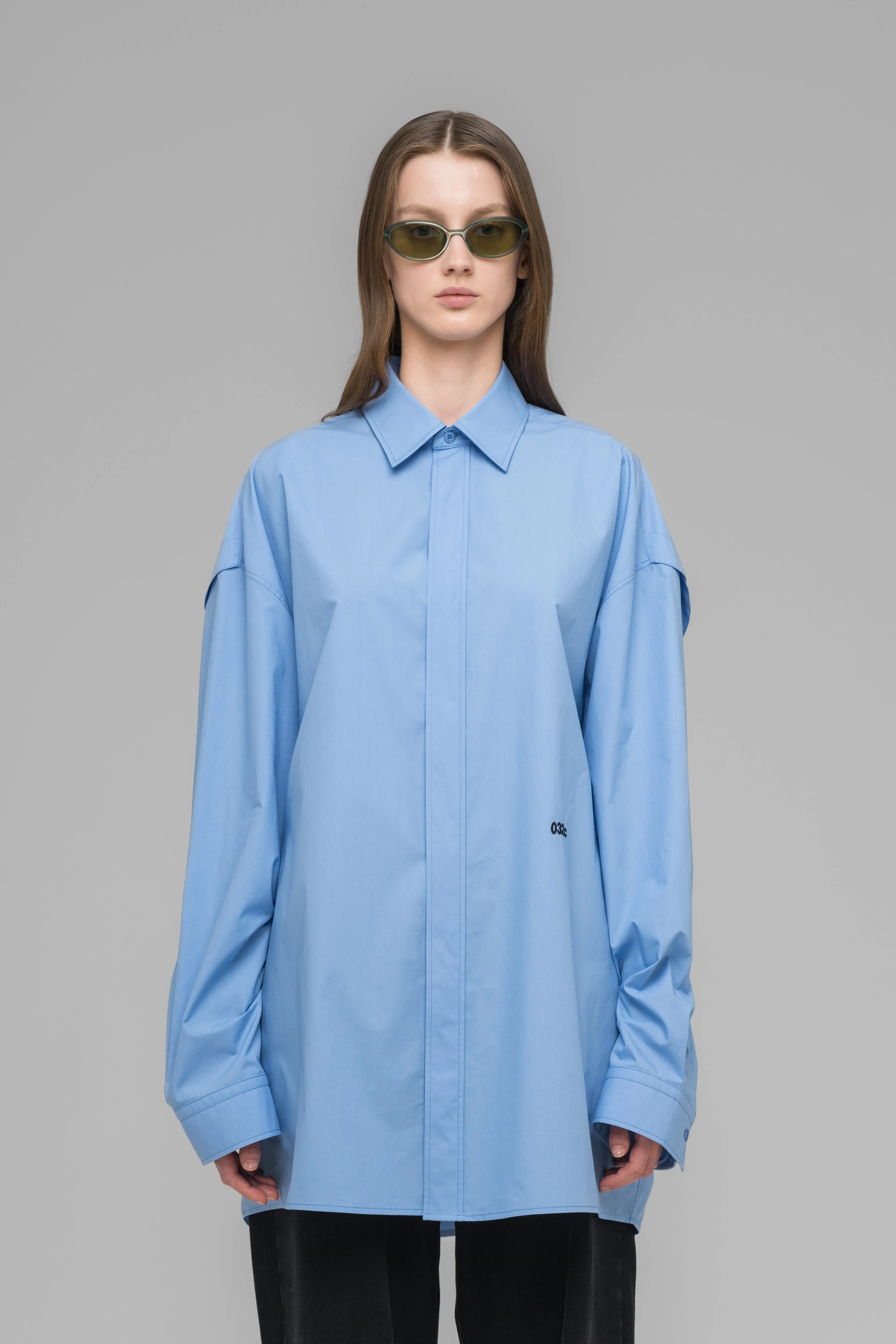 "PLEASE STEAM" OVERSIZED SHIRT sold by 032c product image thumbnail 2