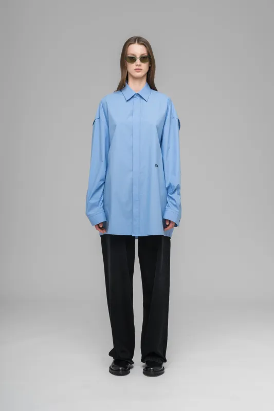 "PLEASE STEAM" OVERSIZED SHIRT made by 032c