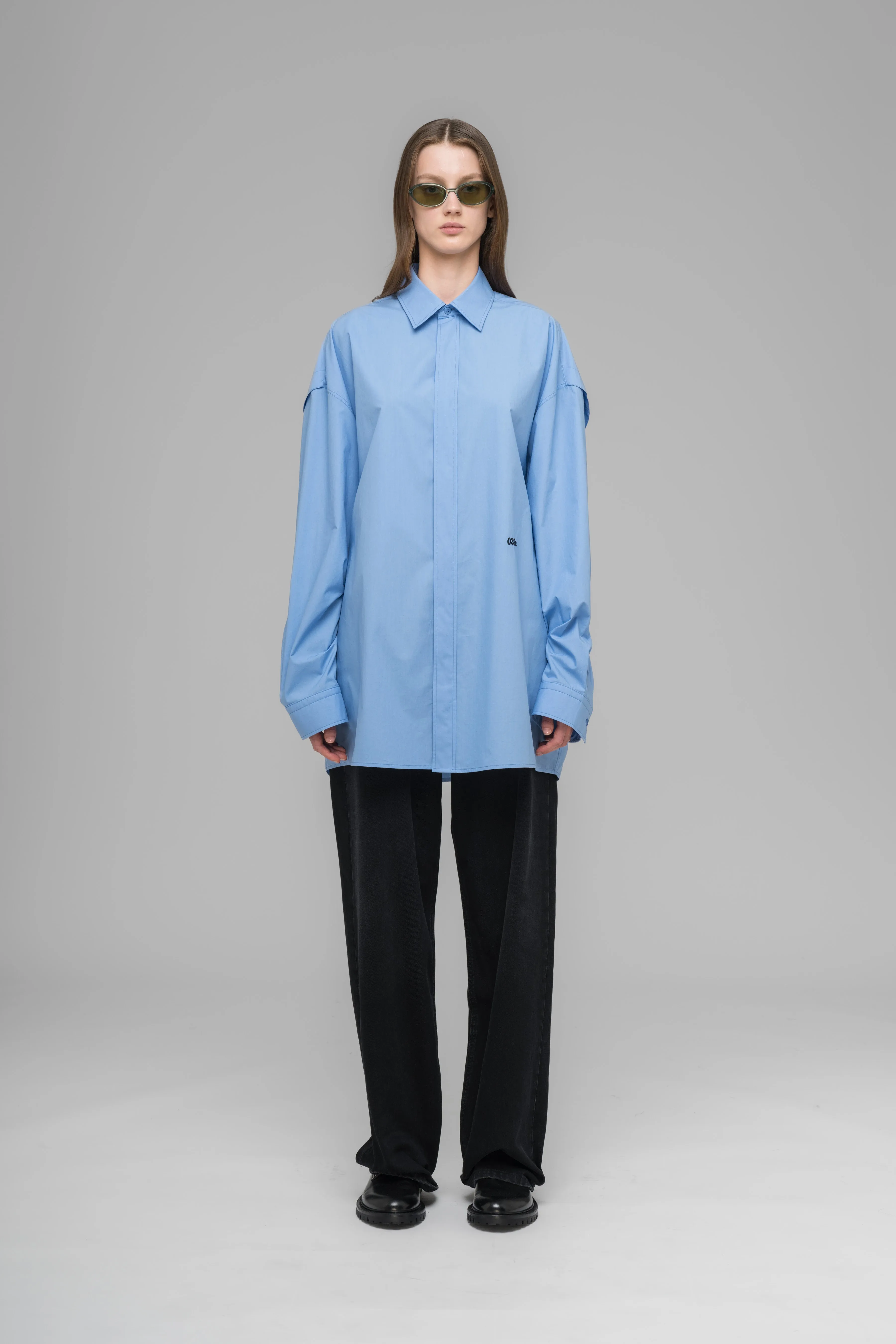 "PLEASE STEAM" OVERSIZED SHIRT sold by 032c