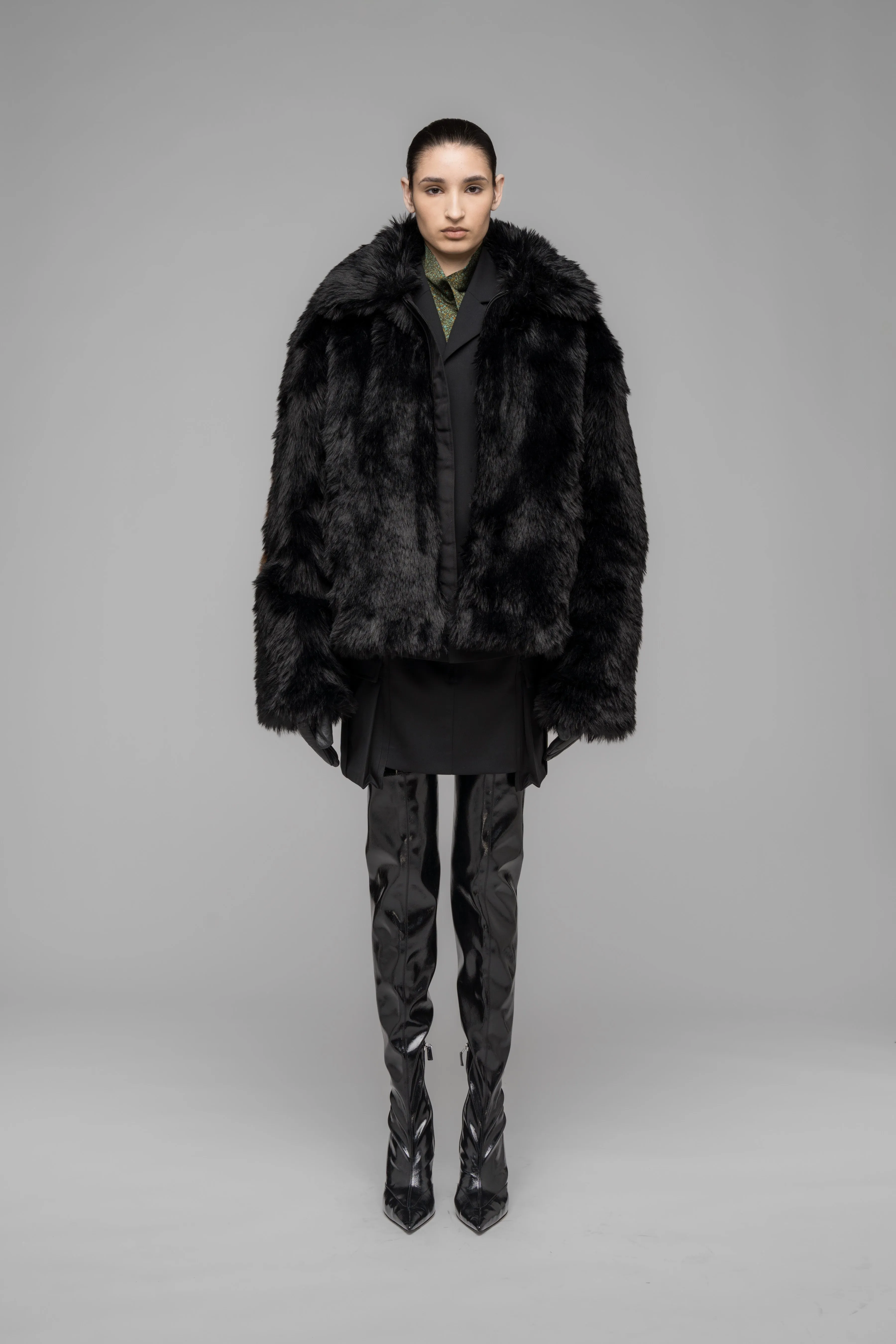 "MUDDY" FAUX FUR BLOUSON sold by 032c
