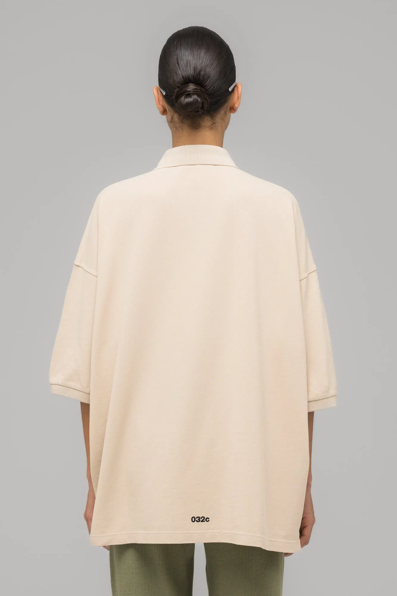 "FAINTING CROSS" OVERSIZED POLO SHIRT sold by 032c product image thumbnail 5