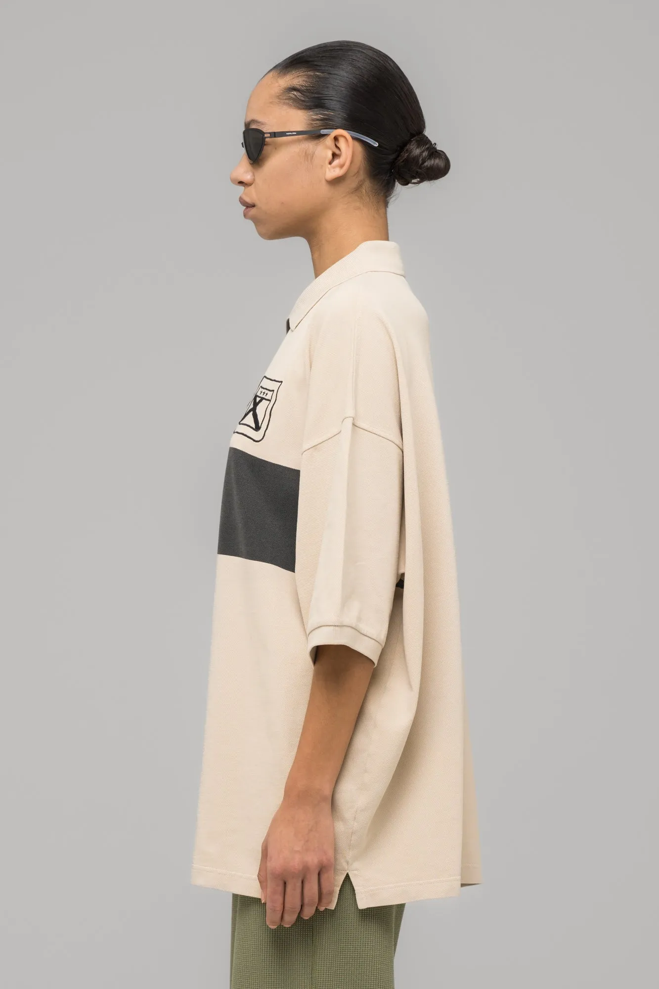 "FAINTING CROSS" OVERSIZED POLO SHIRT sold by 032c product image thumbnail 4