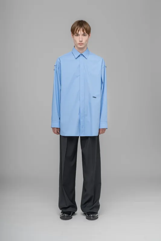 "PLEASE STEAM" OVERSIZED SHIRT made by 032c