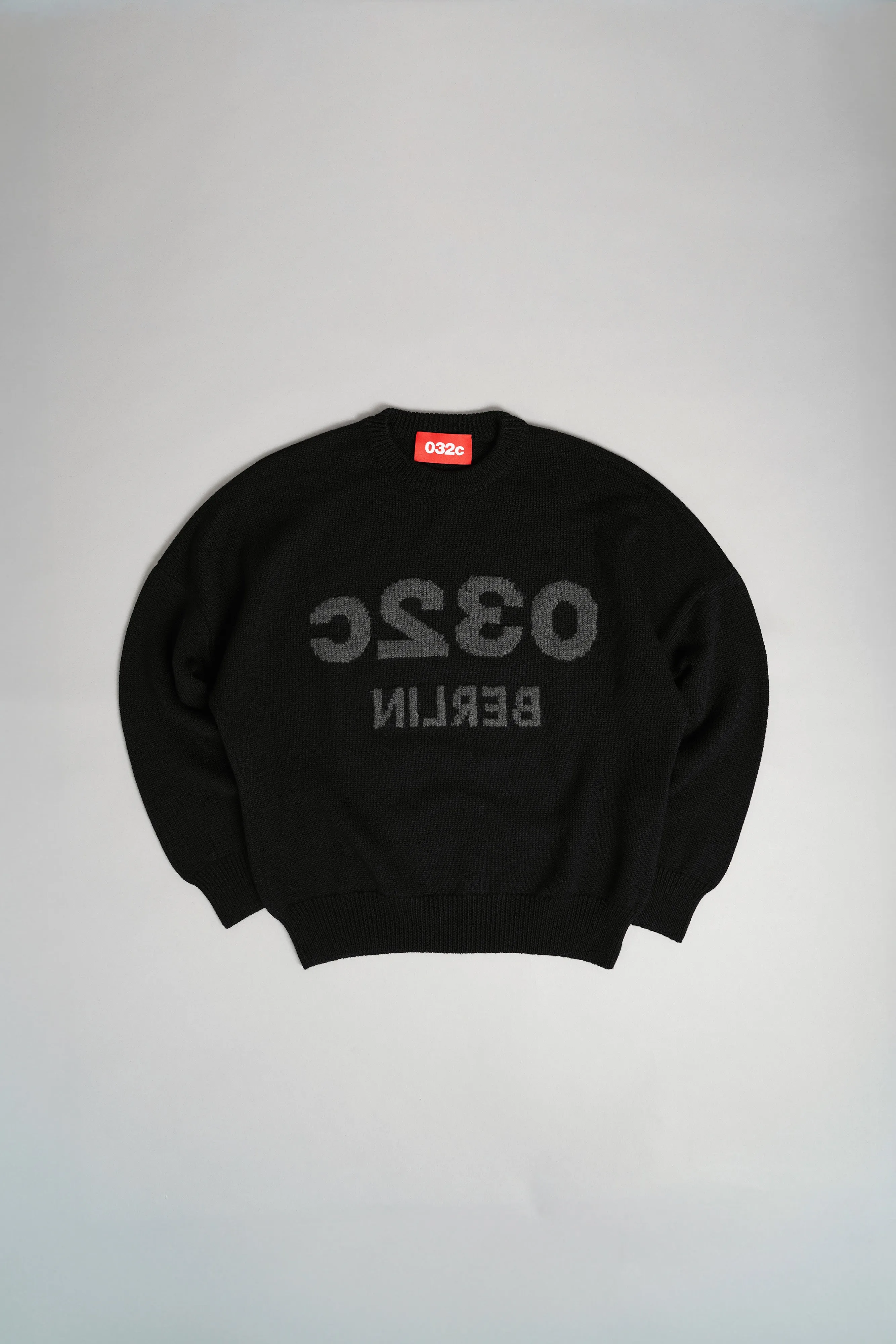 "SELFIE" SWEATER BLACK/BLACK MELANGE sold by 032c product image thumbnail 2