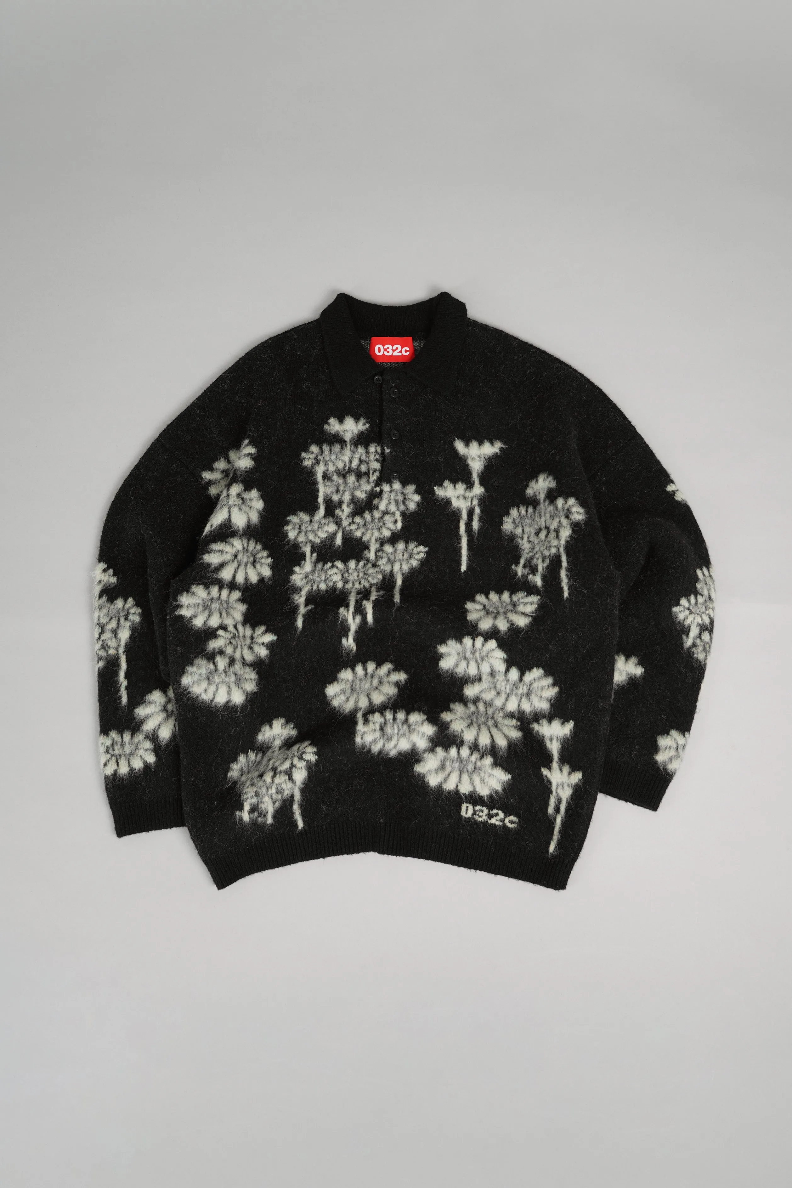 "MELTING DAISIES" KNIT LS POLO SHIRT sold by 032c product image thumbnail 2