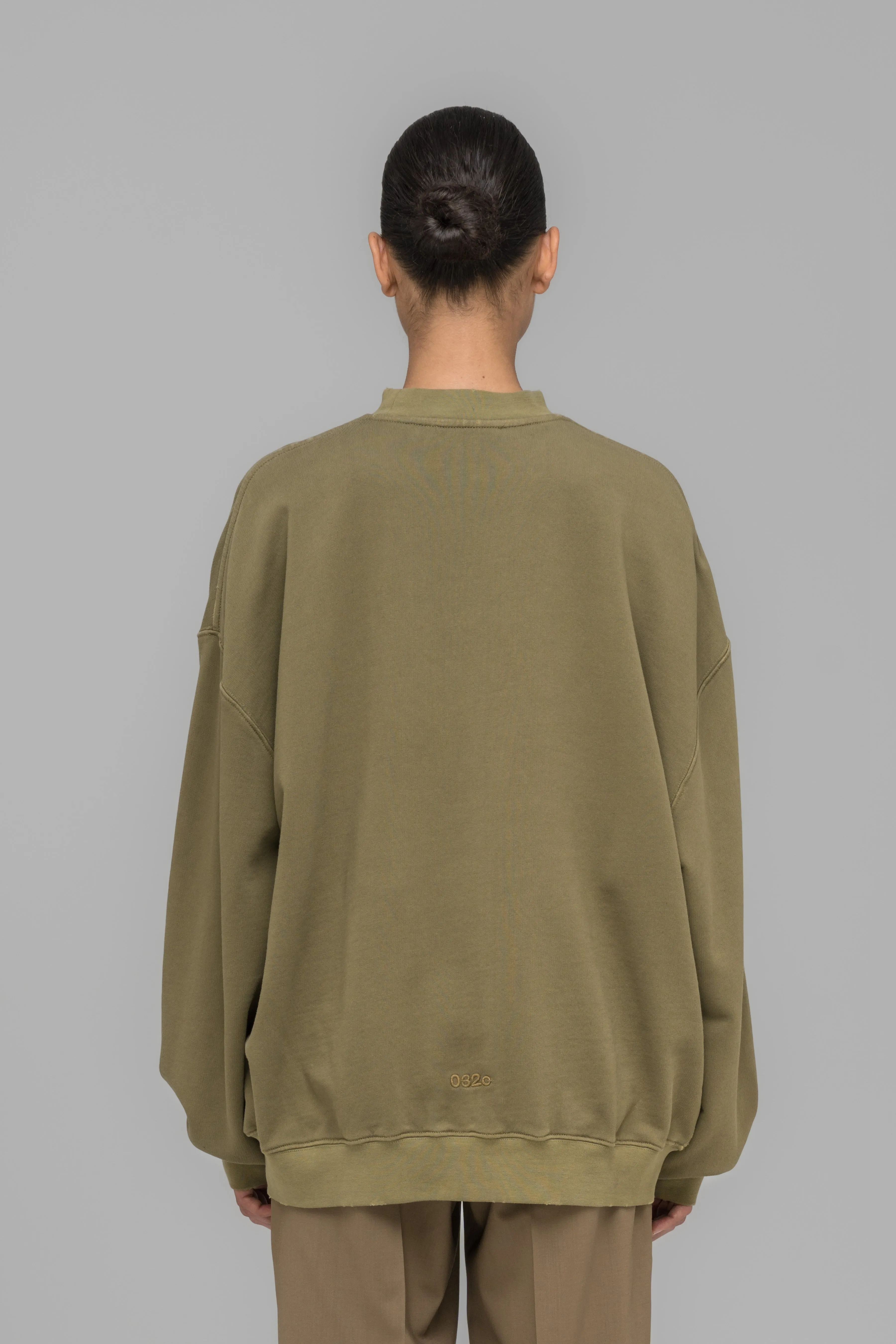 "NO FUN" OVERSIZED CREWNECK sold by 032c product image thumbnail 4