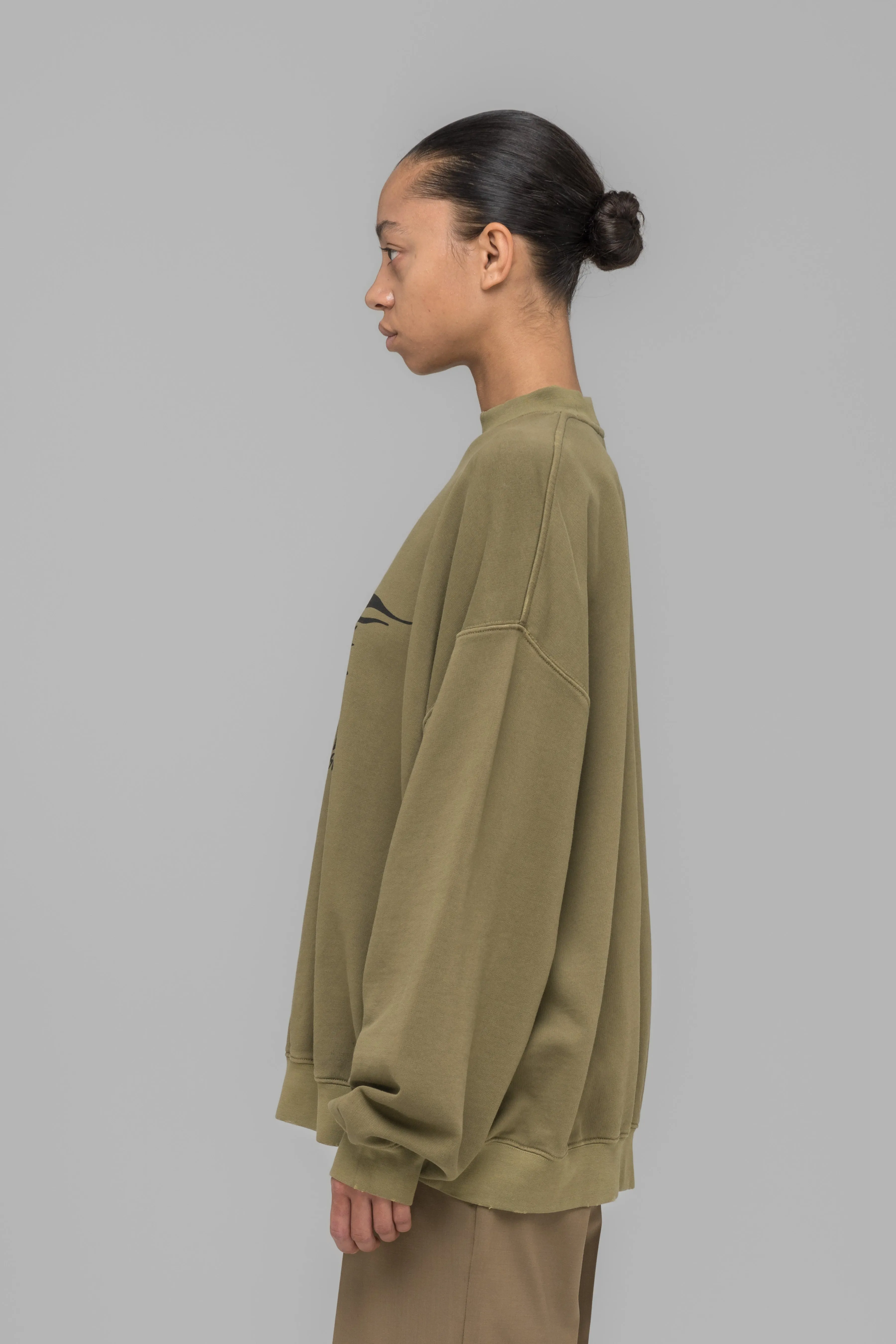"NO FUN" OVERSIZED CREWNECK sold by 032c product image thumbnail 3