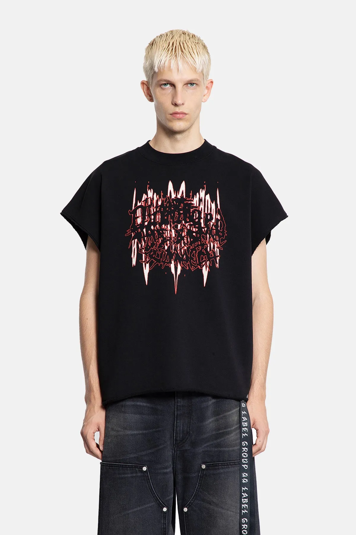 DAMAGE SLEEVELESS CREWNECK sold by 44 Label Group