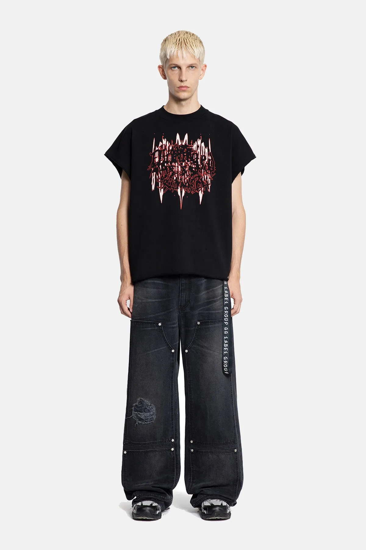 DAMAGE SLEEVELESS CREWNECK sold by 44 Label Group product image thumbnail 4