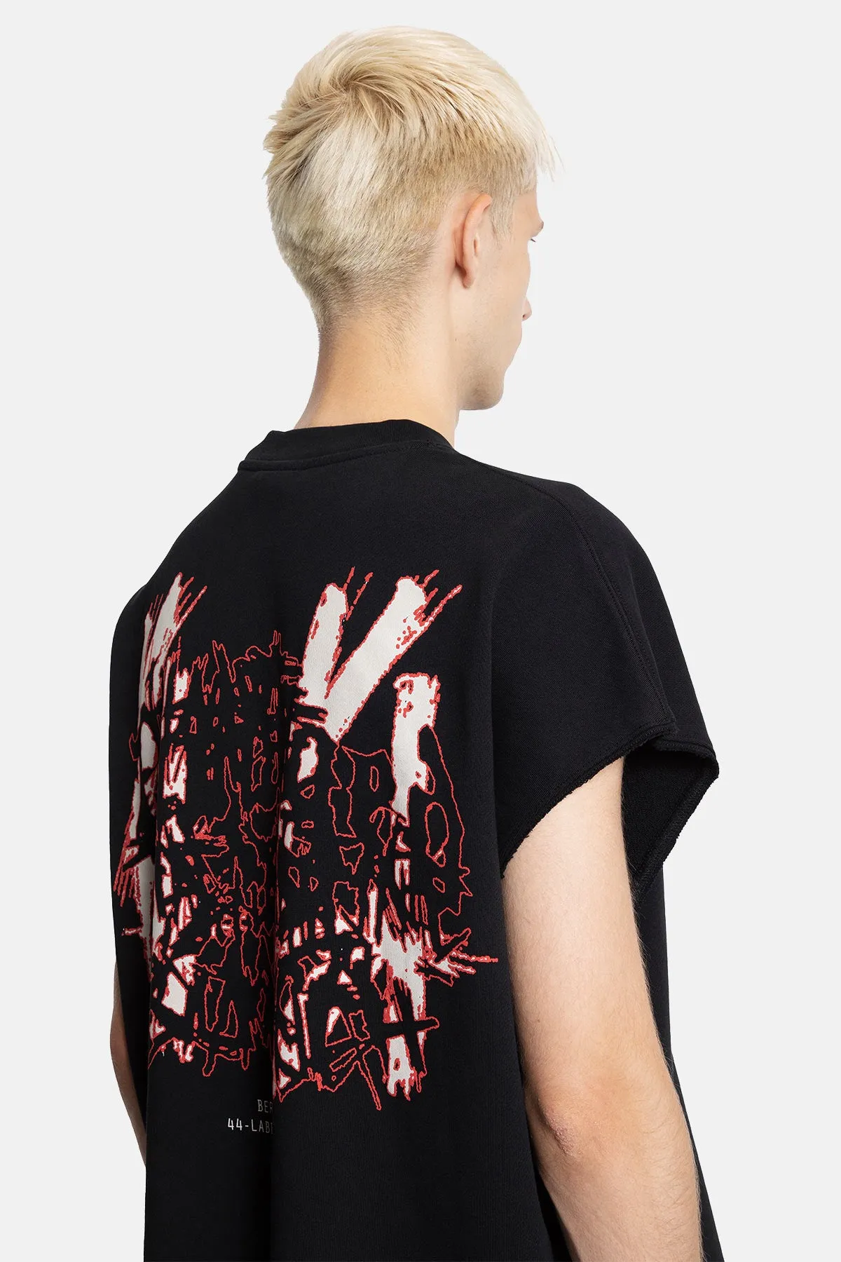DAMAGE SLEEVELESS CREWNECK sold by 44 Label Group product image thumbnail 5