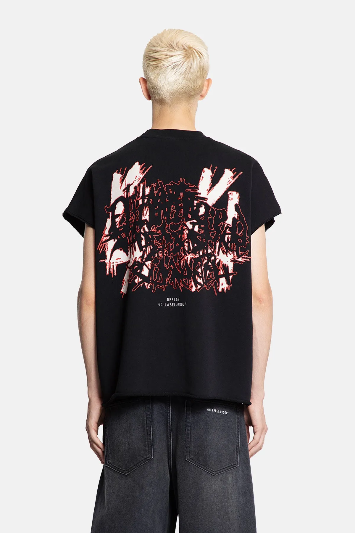 DAMAGE SLEEVELESS CREWNECK sold by 44 Label Group product image thumbnail 3