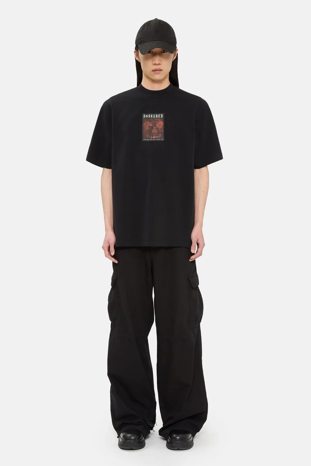 DARKENED SKULL OVER TEE sold by 44 Label Group product image thumbnail 4