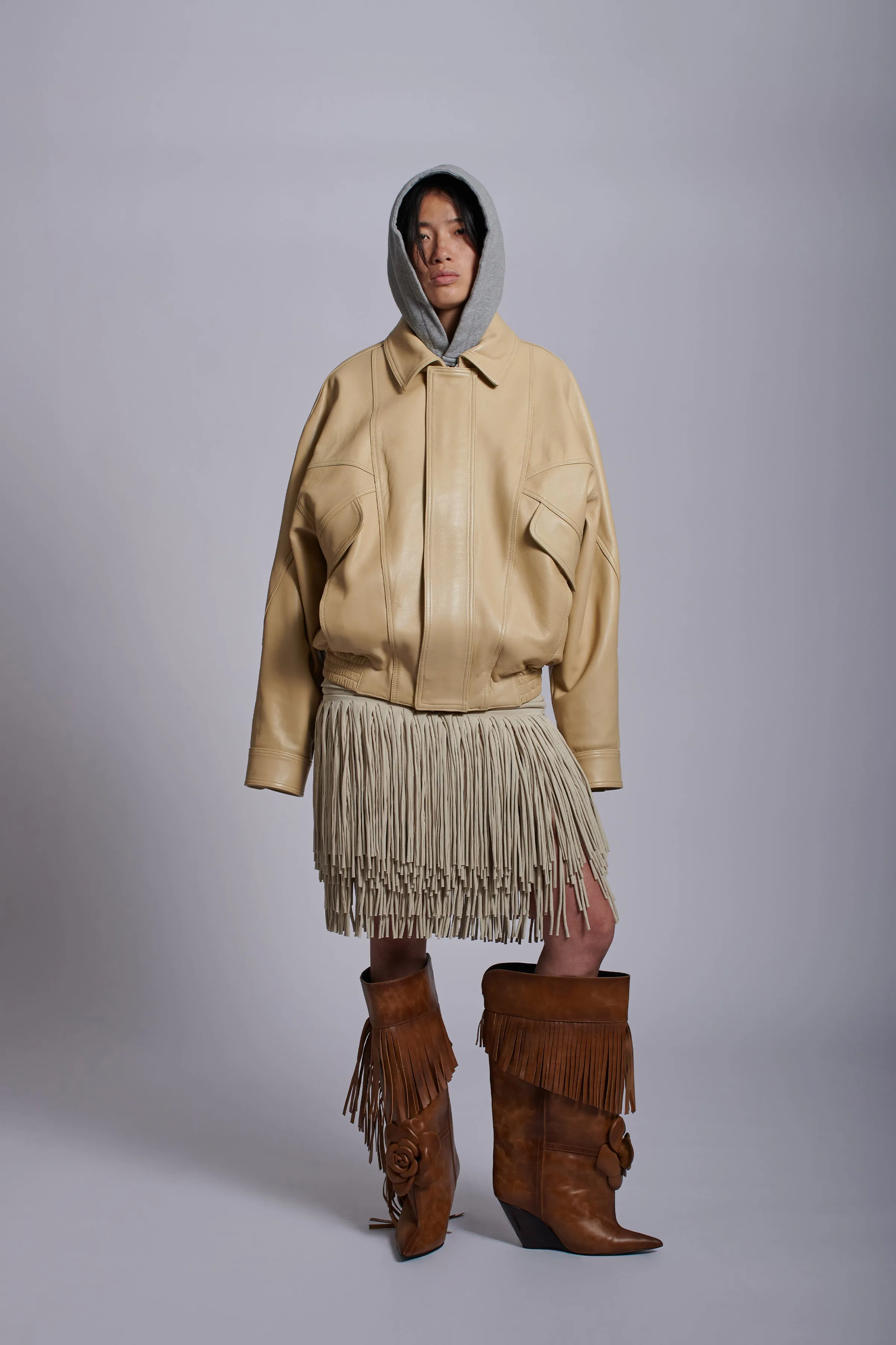 LEATHER BOMBER sold by ABRA product image thumbnail 2