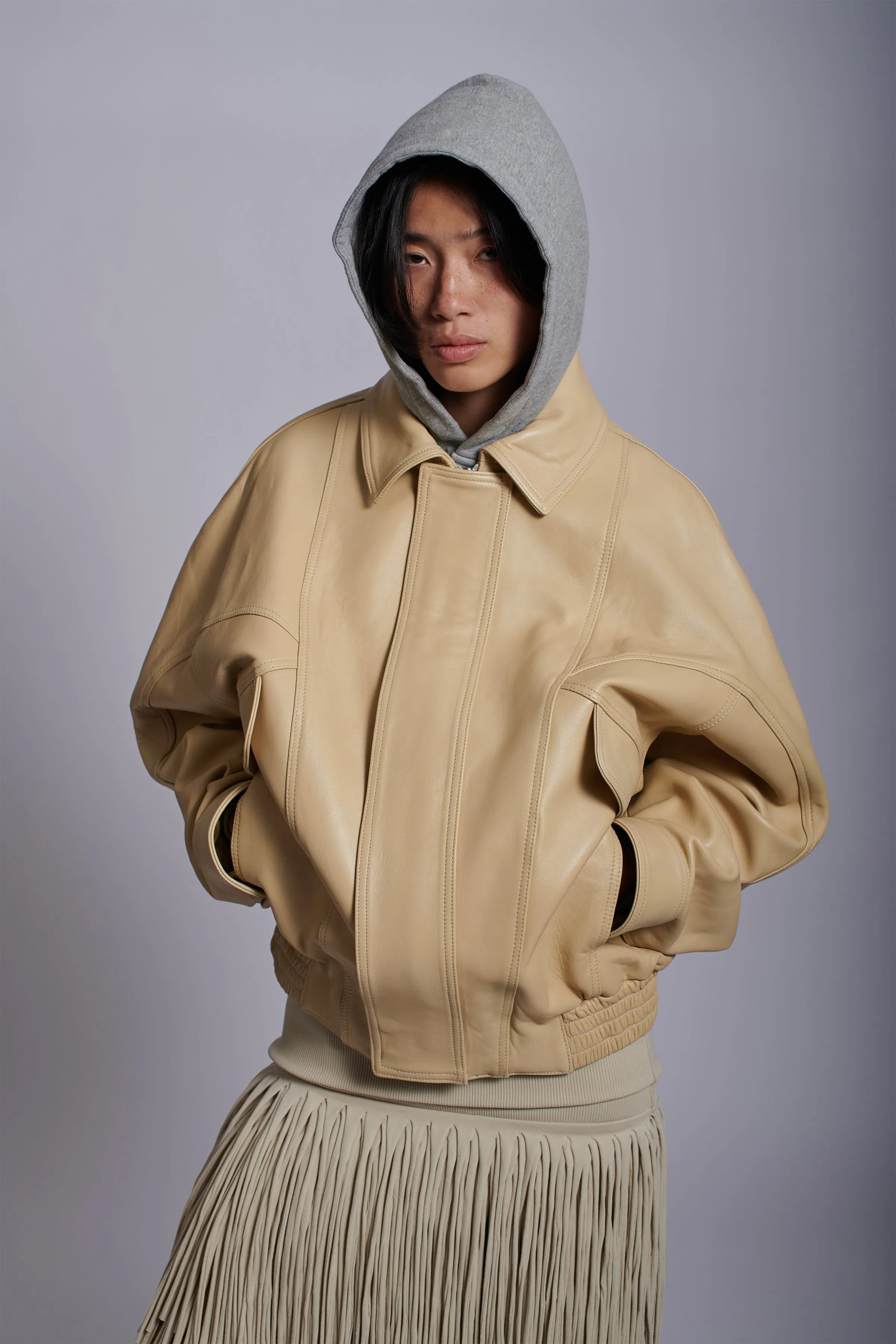 LEATHER BOMBER sold by ABRA product image thumbnail 4