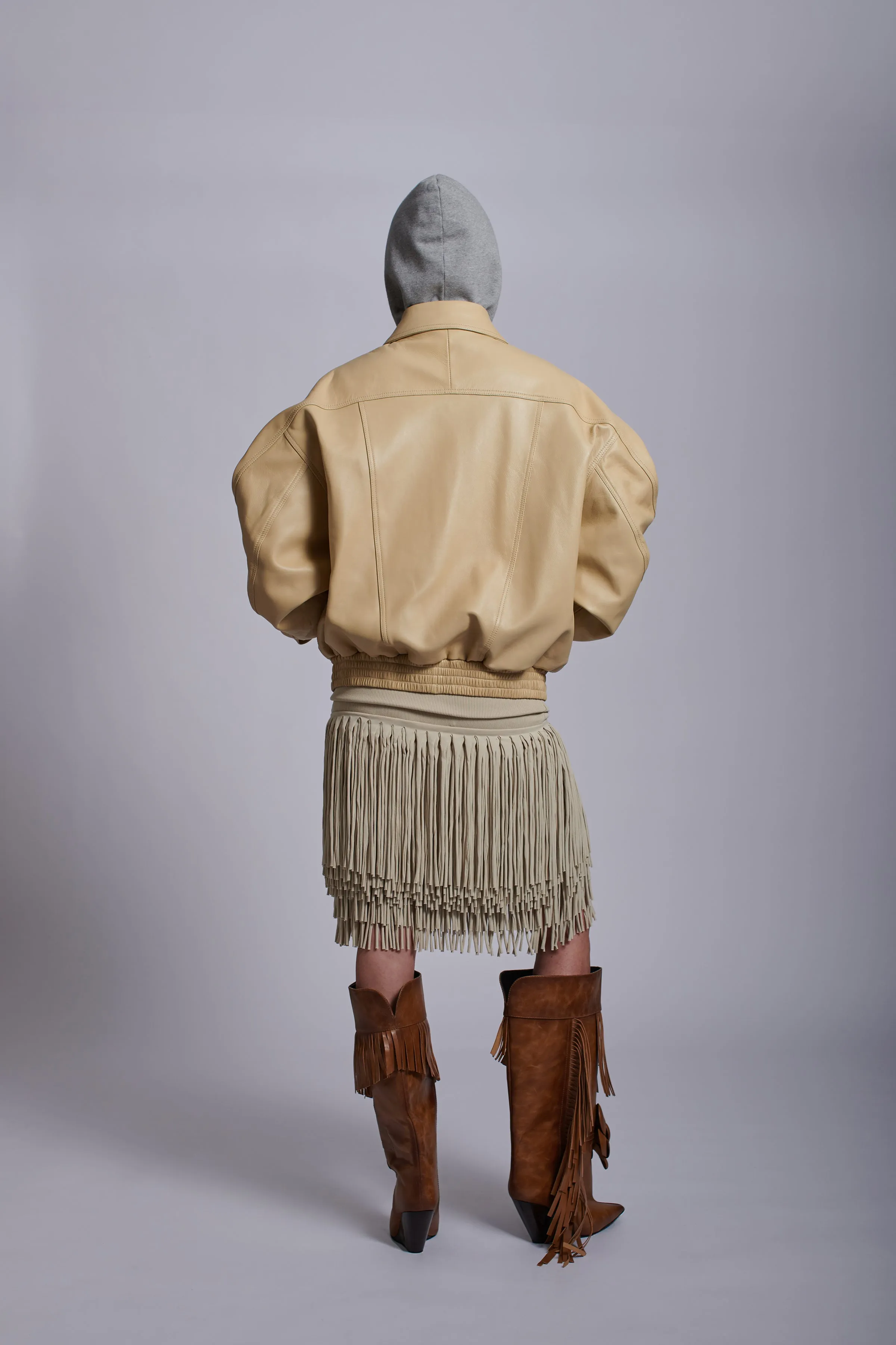 LEATHER BOMBER sold by ABRA product image thumbnail 3