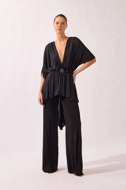 Wide-Leg Jersey Pants made by Adriana Degreas