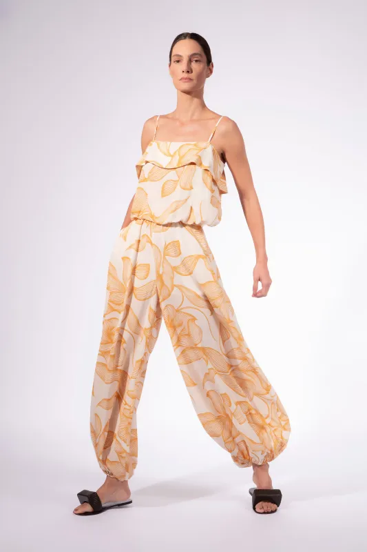 Foliage Bubble Pants made by Adriana Degreas